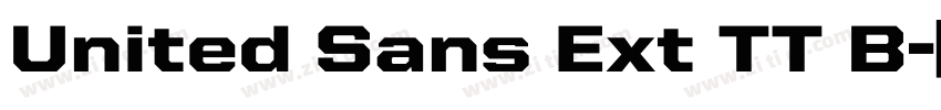 United Sans Ext TT B字体转换